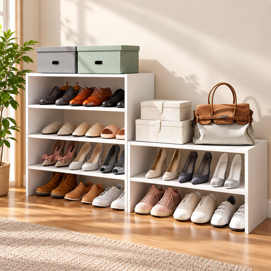 2-Tier Stackable Shoe Storage Rack