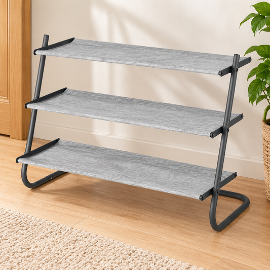 3-Tier 12-Pair Shoe Storage Rack