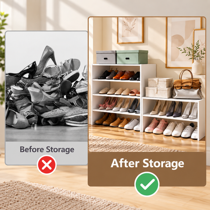 2-Tier Stackable Shoe Storage Rack