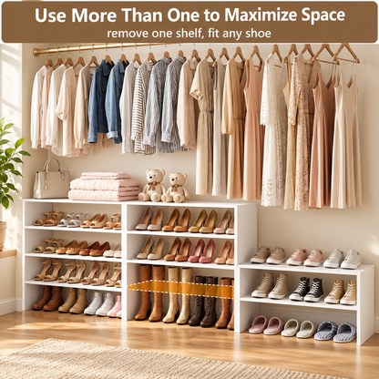 2-Tier Stackable Shoe Storage Rack