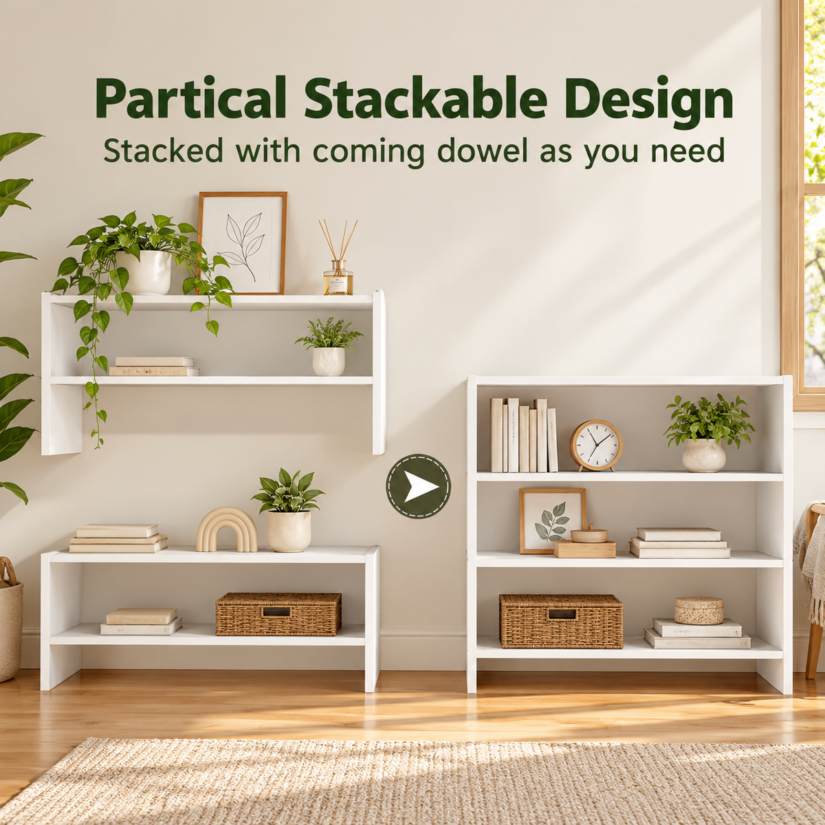 2-Tier Stackable Shoe Storage Rack