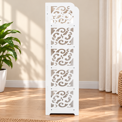 5-Tier Carved Shoe Storage Rack